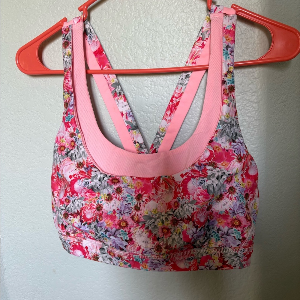 Lululemon Athletica Pink Sports Bra Intimates & Sleepwear